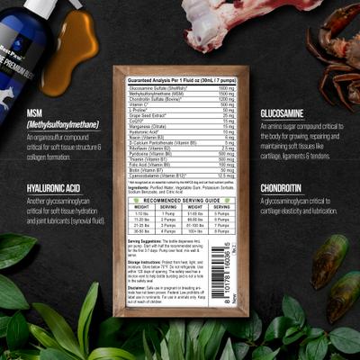 Premium Dream Glucosamine Dog & Cat Liquid Supplement, Natural Unflavored, 32-fl oz bottle