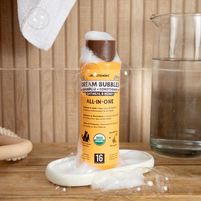 Dream Bubbles Organic Unscented Dog Shampoo & Conditioner, 16-fl oz bottle