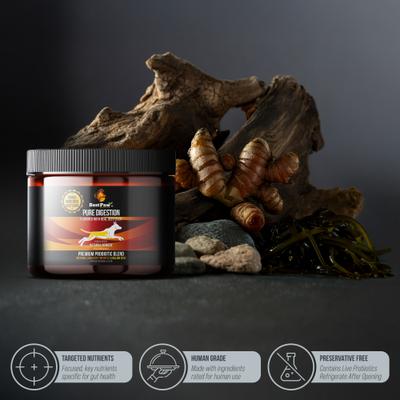 Pure Digestion Probiotic, Prebiotic & Digestive Enzyme Powder for Dog & Cat Supplement, 6.5-oz bottle