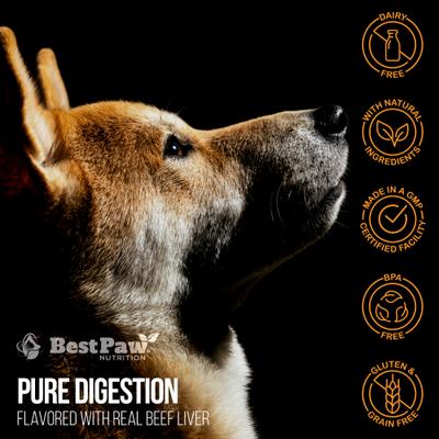 Pure Digestion Probiotic, Prebiotic & Digestive Enzyme Powder for Dog & Cat Supplement, 6.5-oz bottle