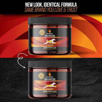 Pure Digestion Probiotic, Prebiotic & Digestive Enzyme Powder for Dog & Cat Supplement, 6.5-oz bottle