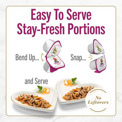 Gourmet Gravy Petites Tender Beef with Carrots Entree Wet Cat Food, 24 Servings, 2.8-oz tray, case of 12