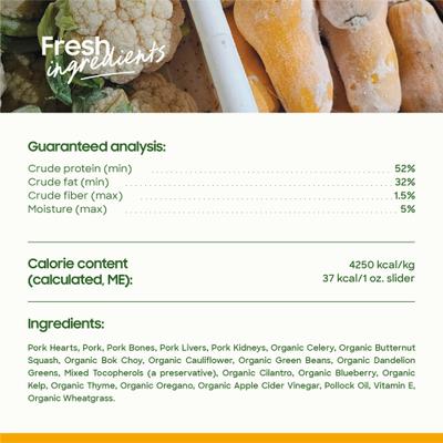 Pork Non-GMO Freeze-Dried Dog Food, 28-oz bundle