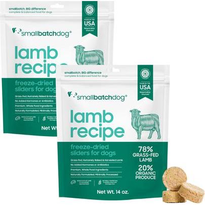 Alimento liofilizado para perros de carne de res sin OMG, bolsa de 25 oz