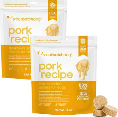 Pork Non-GMO Freeze-Dried Dog Food, 28-oz bundle