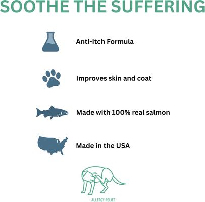 Soothe Salmon Bites Skin & Coat Supplement for Dogs, 120 count