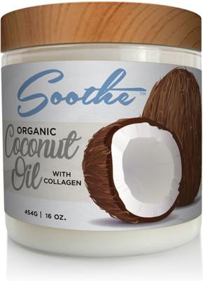 Coconut Oil with Collagen Dog Supplement, 16-fl oz bottle