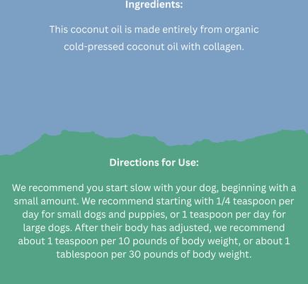 Coconut Oil with Collagen Dog Supplement, 16-fl oz bottle