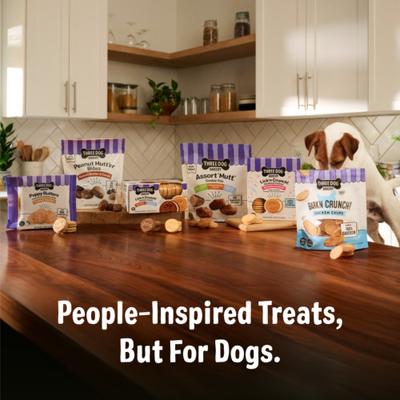 Soft Baked AssortMutt Trio, Oat, PB, & Vanilla Dog Treats, 26-oz bag