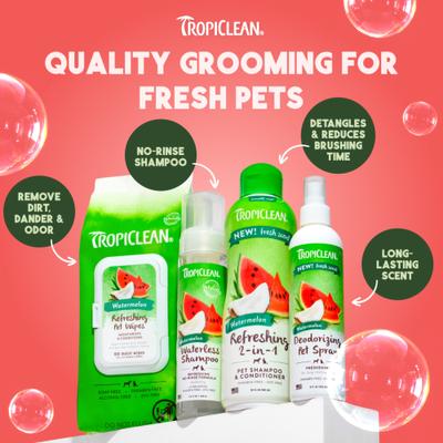 Refreshing 2-in-1 Dog Shampoo & Conditioner, Watermelon Scent, 1-gal bottle