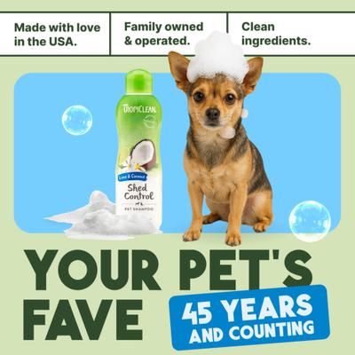 Lime & Coconut Deshedding Dog Shampoo, 2.5-gal bottle