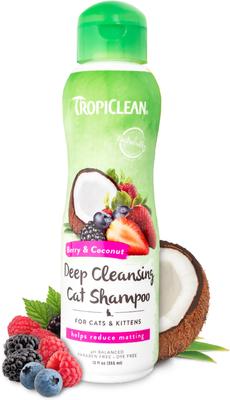 Berry & Coconut Deep Cleansing Cat Shampoo, 12-fl oz bottle