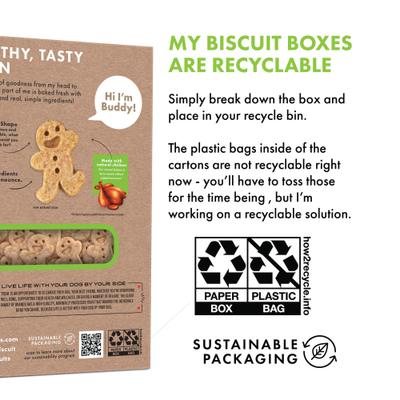 Galletas para perros horneadas Teeny Treats con pollo asado, caja de 8 oz