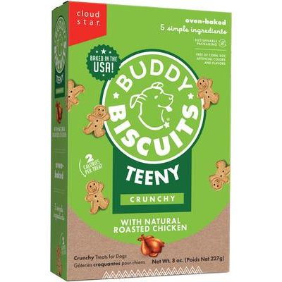 Galletas para perros horneadas Teeny Treats con pollo asado, caja de 8 oz