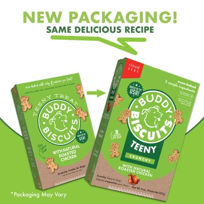 Teeny Treats with Roasted Chicken Oven Baked Dog Treats, 8-oz box