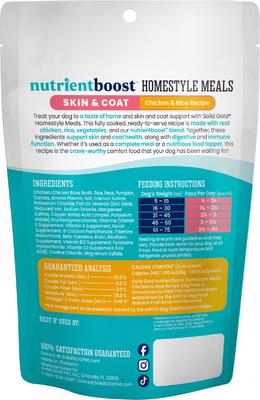 Homestyle Meal Skin & Coat Health Chicken Dog Food Topper, 9-oz pouch