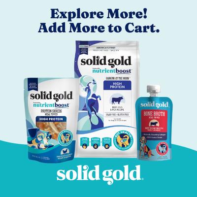 Chicken Flavor Gut Health High-Protein Dry & Wet Dog Food Topper, 10.5-oz pouch