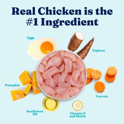 Chicken Flavor Gut Health High-Protein Dry & Wet Dog Food Topper, 10.5-oz pouch