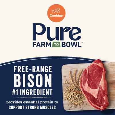 Pure Real Bison & Barley Recipe Dry Dog Food, 4-lb bag