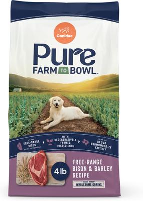 Pure Real Bison & Barley Recipe Dry Dog Food, 4-lb bag