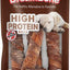 High Protein Rolls Water Buffalo, Chicken & Peanut Butter Flavor Dog Treat Chew, 4 count