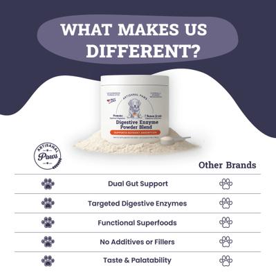 Digestive Enzyme Support Formula Powder Supplement for Dogs, 3.8-oz jar