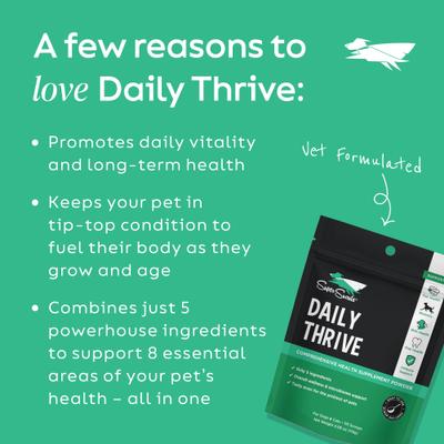 Daily Thrive Immune Broad Spectrum Hemp Extract Supplement for Dogs & Cats, 5.29-oz jar