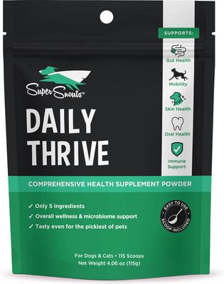 Daily Thrive Immune Broad Spectrum Hemp Extract Supplement for Dogs & Cats, 5.29-oz jar