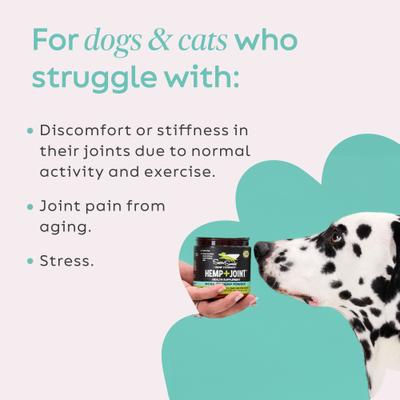 Hemp + Joint Mobility Broad Spectrum Hemp Extract Powder Supplement for Dogs & Cats, 2.64-oz jar