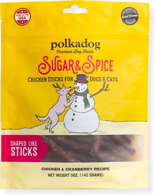 Sugar & Spice Chicken & Cranberry Dehydrated Dog Treats, 5-oz bag
