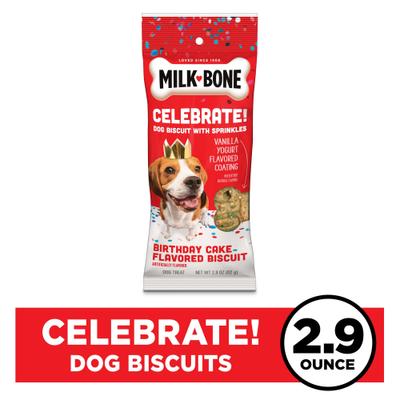 Extra-Large Dipped CELEBRATE! Crunchy Dog Treats, 2.9-oz pouch
