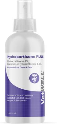 Hydrocortisone with Pramoxine Dog & Cat Skin Care Spray, 4-fl oz bottle
