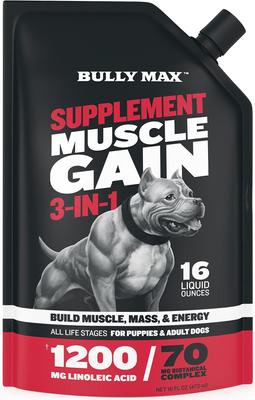 3-in-1 Muscle Gain Liquid Supplement for Dogs, 16-fl oz bottle