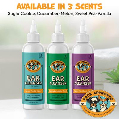 Sweet Pea Vanilla Scent Ear Cleanser for Dogs & Cats, 8-oz bottle
