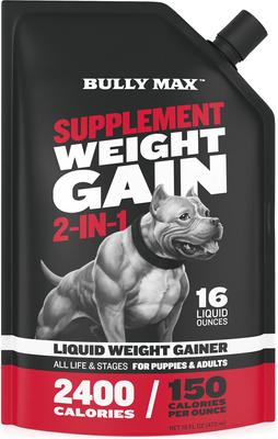 2-in-1 Weight Gain Liquid Supplement for Dogs, 16-fl oz bottle