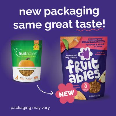 Pumpkin & Apple Flavor Dog Treats, 12-oz bag, bundle of 2