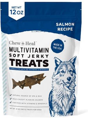 Premios multivitamínicos suaves para perros con salmón salvaje de Alaska, ingredientes limitados, bolsa de 355 g