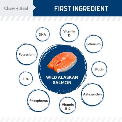 Limited Ingredient Wild Alaskan Salmon Multivitamin Soft Jerky Dog Treats, 12-oz bag