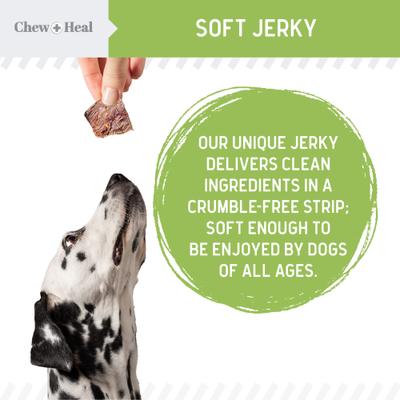 Limited Ingredient Low Calorie Fruit & Veggie Superfoods Soft Jerky Dog Treats, 12-oz bag