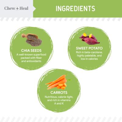 Limited Ingredient Low Calorie Fruit & Veggie Superfoods Soft Jerky Dog Treats, 12-oz bag