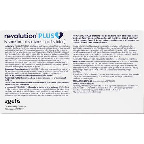 Solución tópica para gatos de 2,8 a 5,5 lb (caja dorada), 1 dosis (suministro para 1 mes)