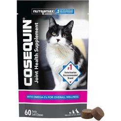 Cosequin Hip & Joint Soft Chews, Glucosamina, Chondroitin y Omega-3. 60 chews. - Nutramax
