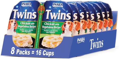 Twin Packs Chicken with Vegetables & Beef Recipe Recipe Grain-Free Dog Food Topper, 1.23-oz pouch, 16 count