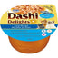 Receta de atún con queso Dashi Delights en caldo, aderezo para comida para gatos sin cereales, taza de 2.5 oz, caja de 6