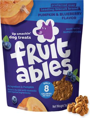 Bundle: Fruitables Pumpkin & Blueberry Flavor + Pumpkin & Apple Flavor Dog Treats