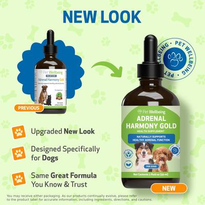 Adrenal Harmony Gold Bacon Flavored Liquid Supplement for Dogs & Cats, 4-oz bottle