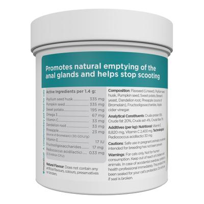 maxxiscoot Pumpkin Flavored Anal Gland & Digestive Health Support Powder Supplement for Cats, 3.2-oz jar