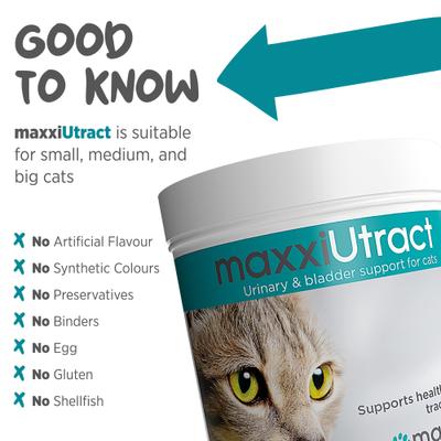 maxxiUtract Urinary & Bladder Support Powder Supplement for Cats, 3.2-oz jar
