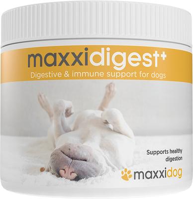 maxxidigest+ Advanced Immune Support Prebiotic & Probiotic Powder Digestive Aid Supplement for Dogs, 7-oz jar