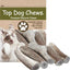 Premium Large Elk Antler Dog Treats, 5 count